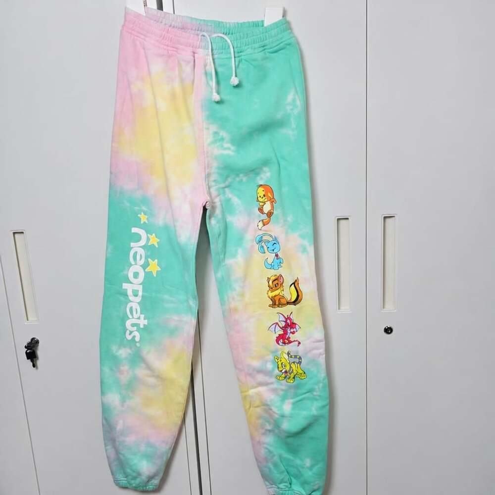Neopets Tie-Dye Sweatpants Size Small Multicolor